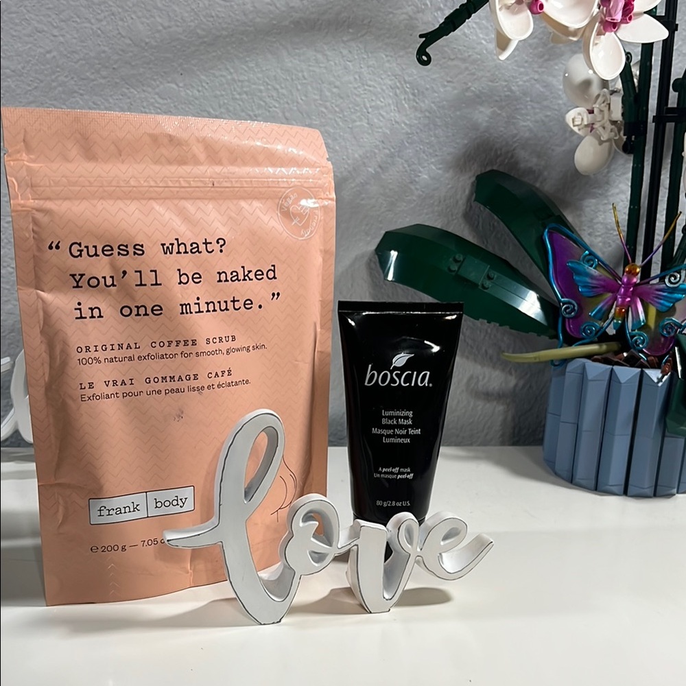 Original Coffee Scrub an Boscia Face Mask Set!!